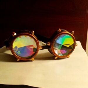 Vintage Steampunk Kaleidoscope Goggles